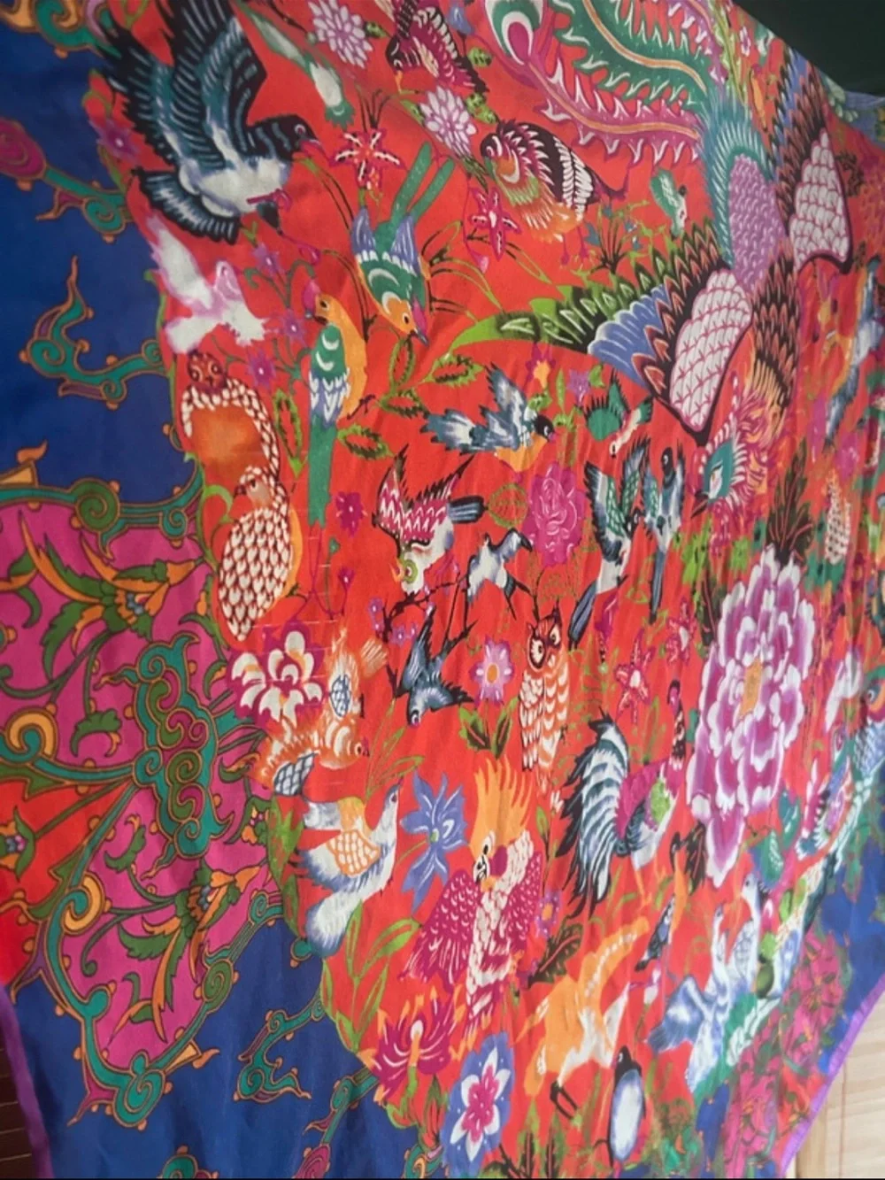 Vibrant women’s silk Scarf